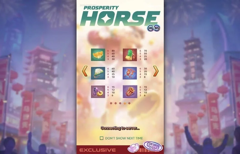 Prosperity Horse - tabela isplata simbola